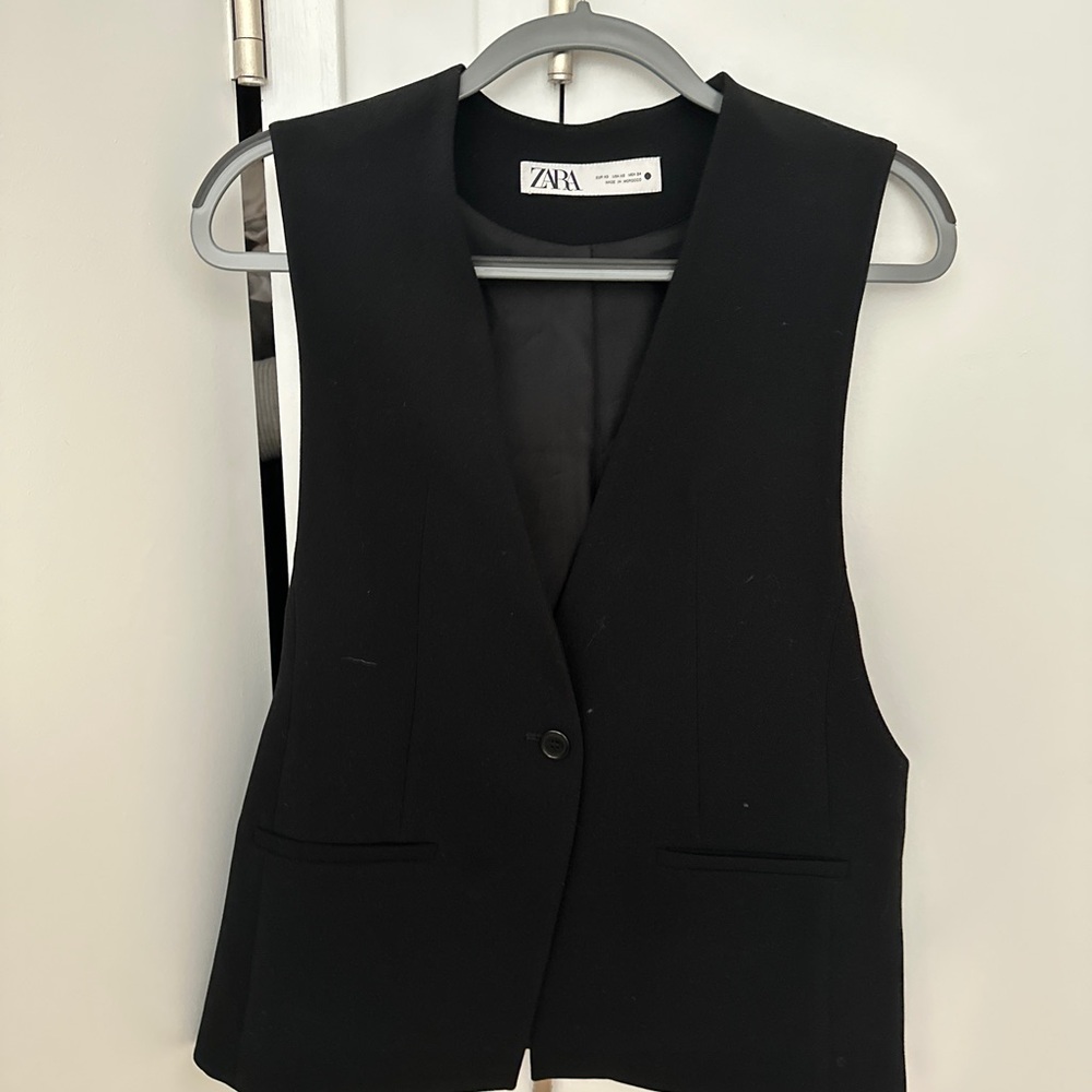 Zara black vest